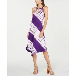 NWT INC Tie-Dyed Crochet Midi Dress Small